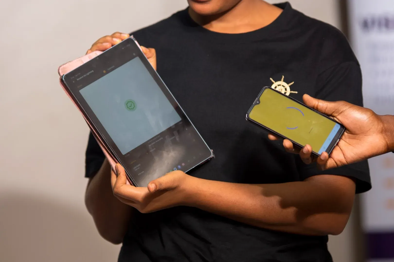 Bitcoin payment in action