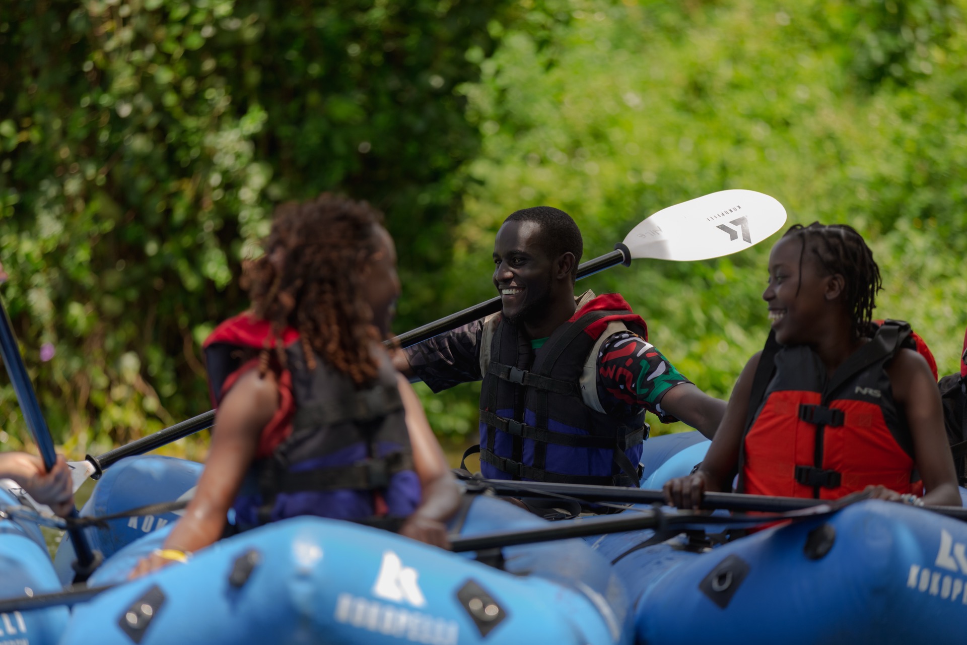 Group Rafting Fun